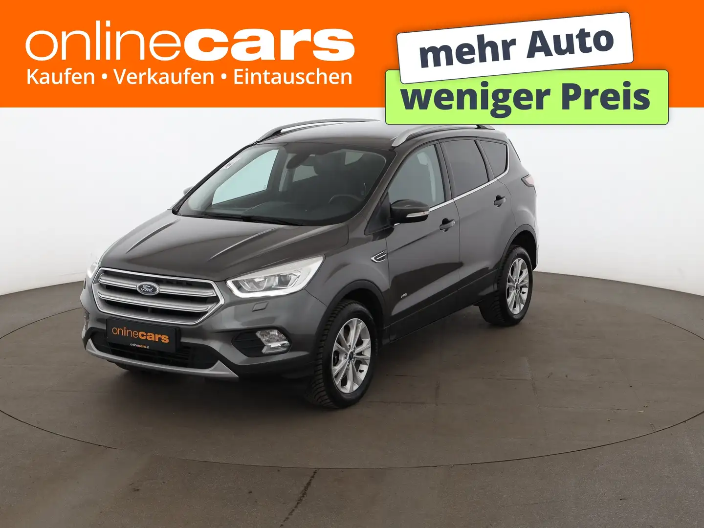 Ford Kuga 2.0 TDCi 4x4 Titanium Aut AHK LEDER NAVI PDC Grau - 1