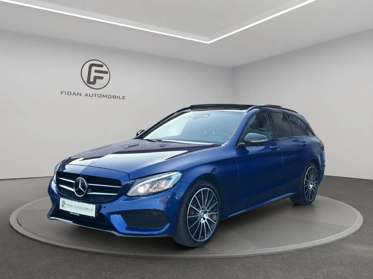 Mercedes-Benz C 250 d 4M AMG-Line*Designo*Pano*STHZ*Burmest*HUD Bleu - 1