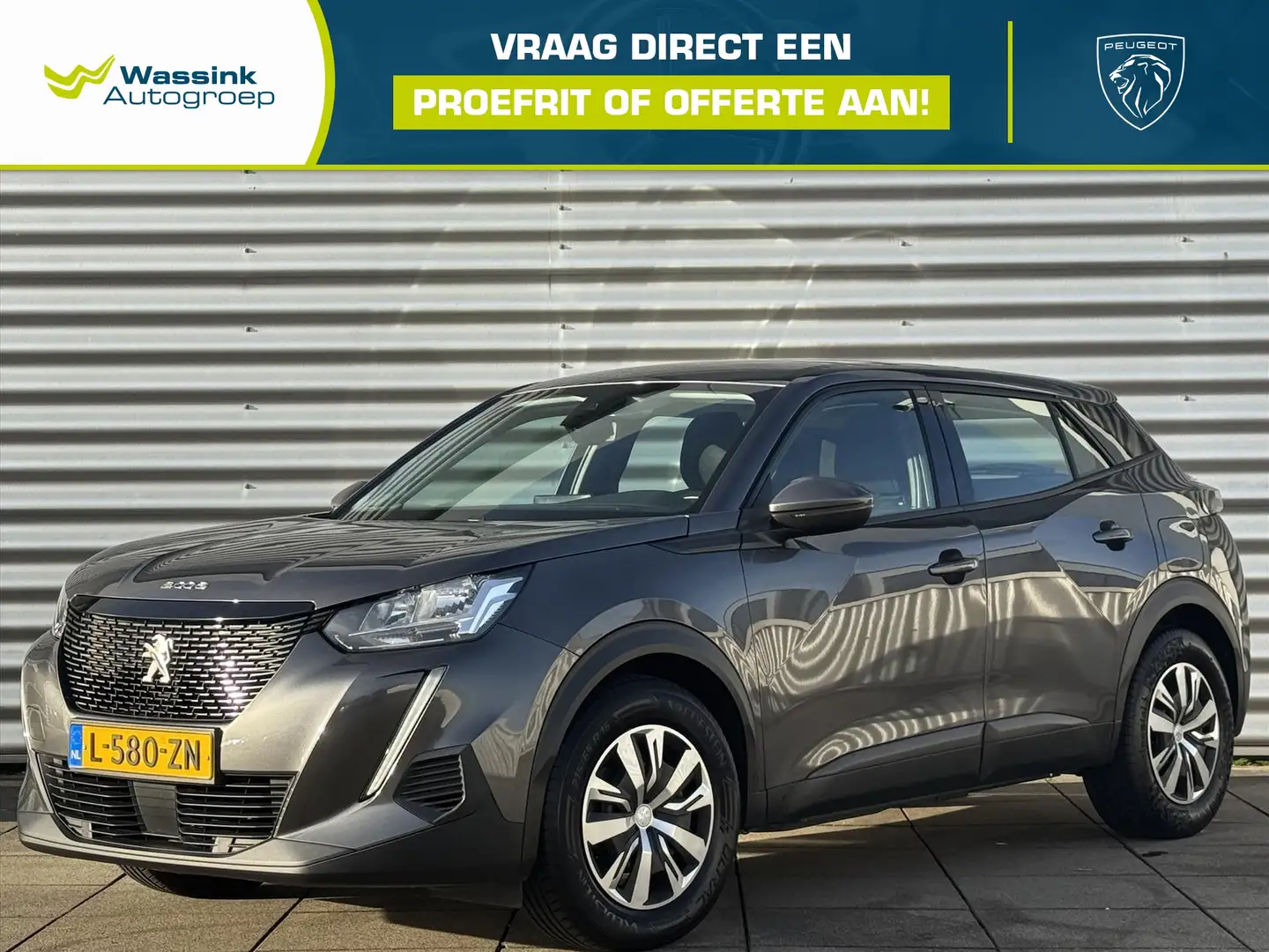 Peugeot 2008 1.2 Puretech 100pk Active | Parkeersensoren | Trek Gris - 1