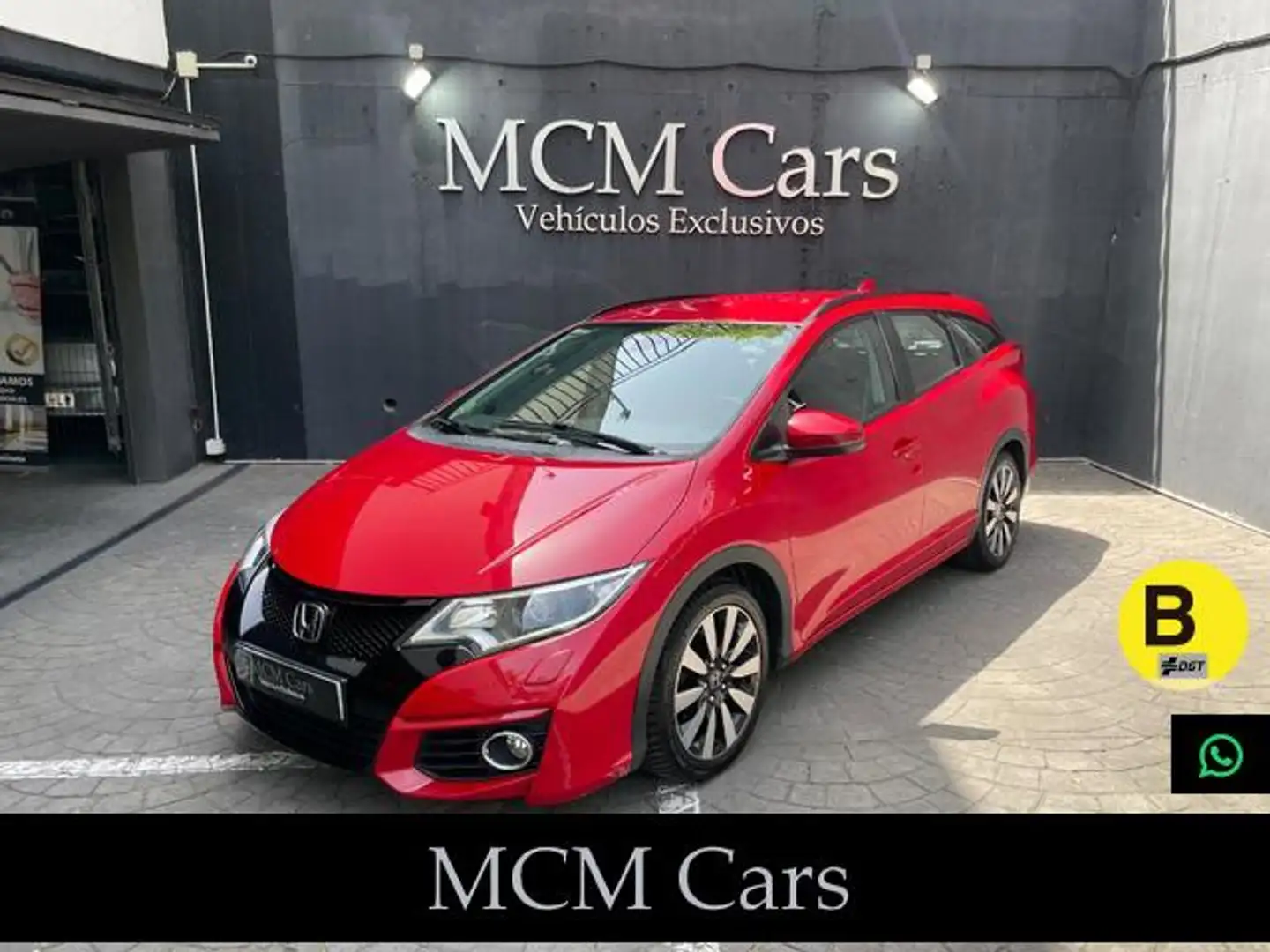 Honda Civic Tourer 1.6 i-DTEC Elegance Rojo - 1