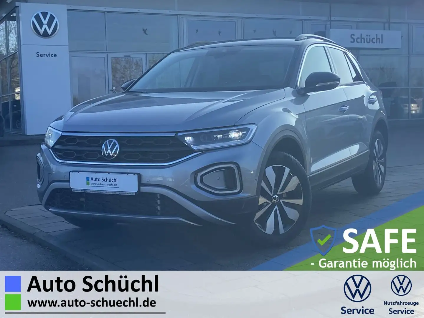 Volkswagen T-Roc 2.0 TDI DSG Goal AHK+APP-CONNECT+17"+PARKA Silber - 1