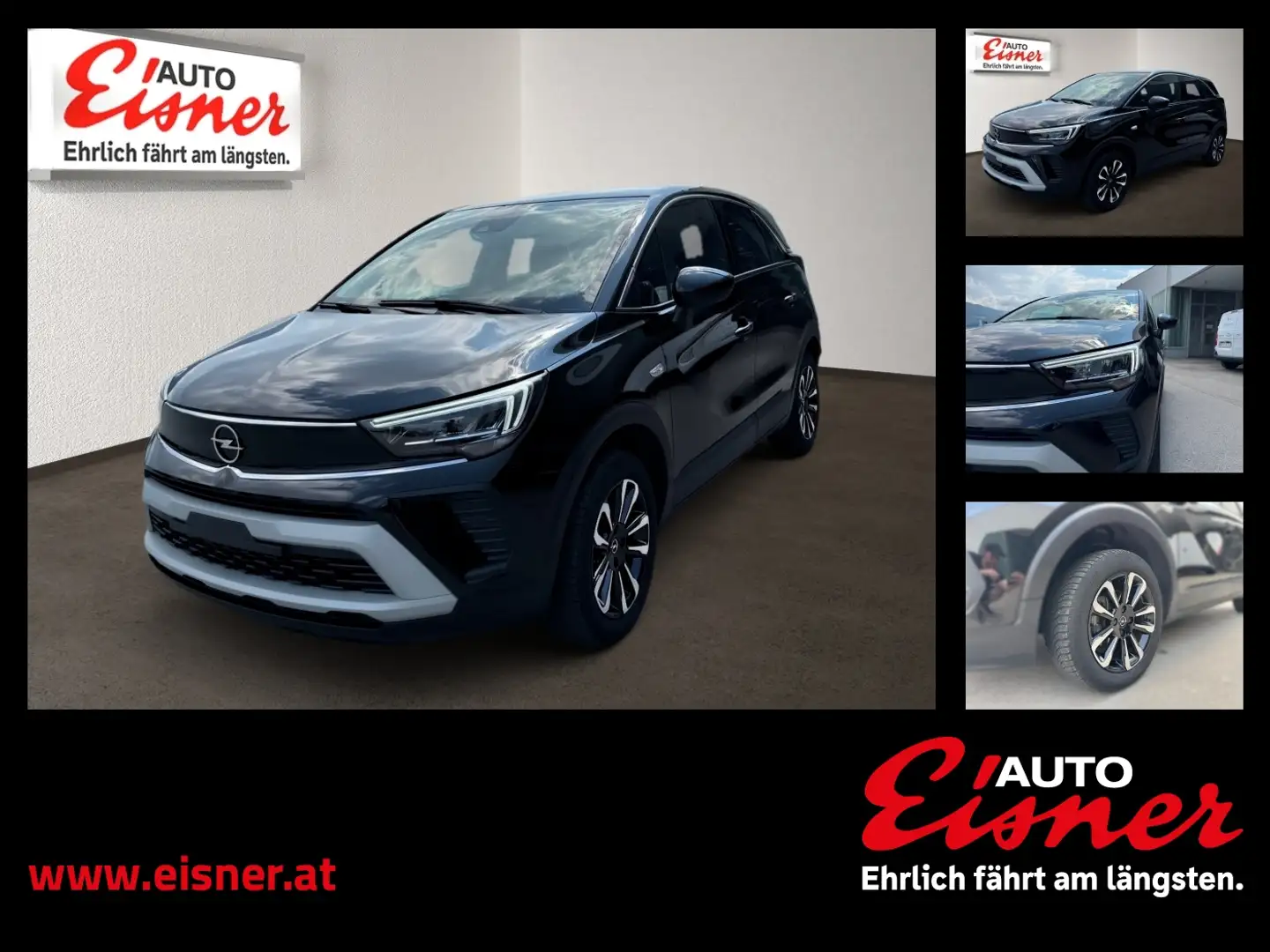 Opel Crossland 1.2 TURBO ELEGANCE Top Zustand! Zwart - 1