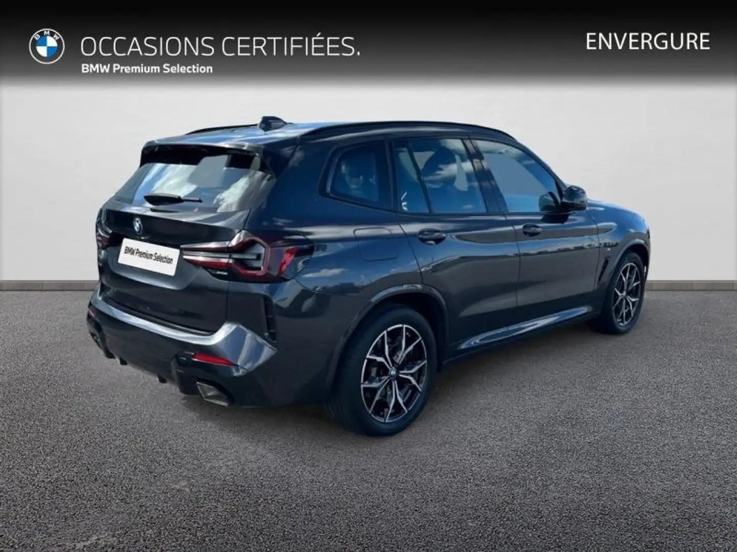 BMW X3 xDrive20d 190ch M Sport Gris - 2