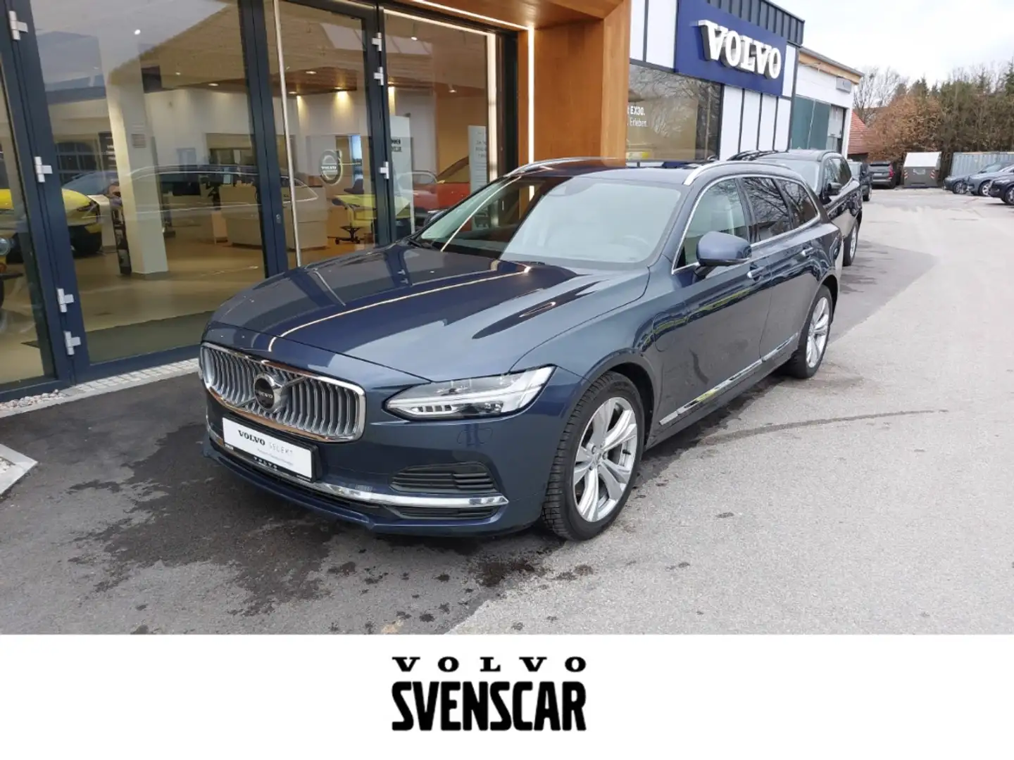 Volvo V90 Inscription Recharge Plug-In Hybrid AWD T8 Twin En Blauw - 1