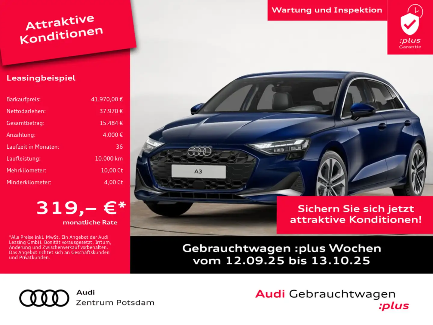Audi A3 Sportback 35TFSI LED NAVI VIRTUAL RFK LED Blau - 1