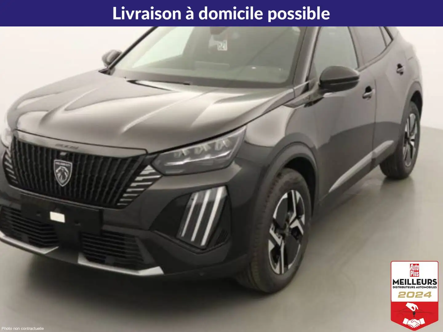 Peugeot 2008 Hybrid 145 e-DCS6 GT +GPS +Caméra360 Noir - 1