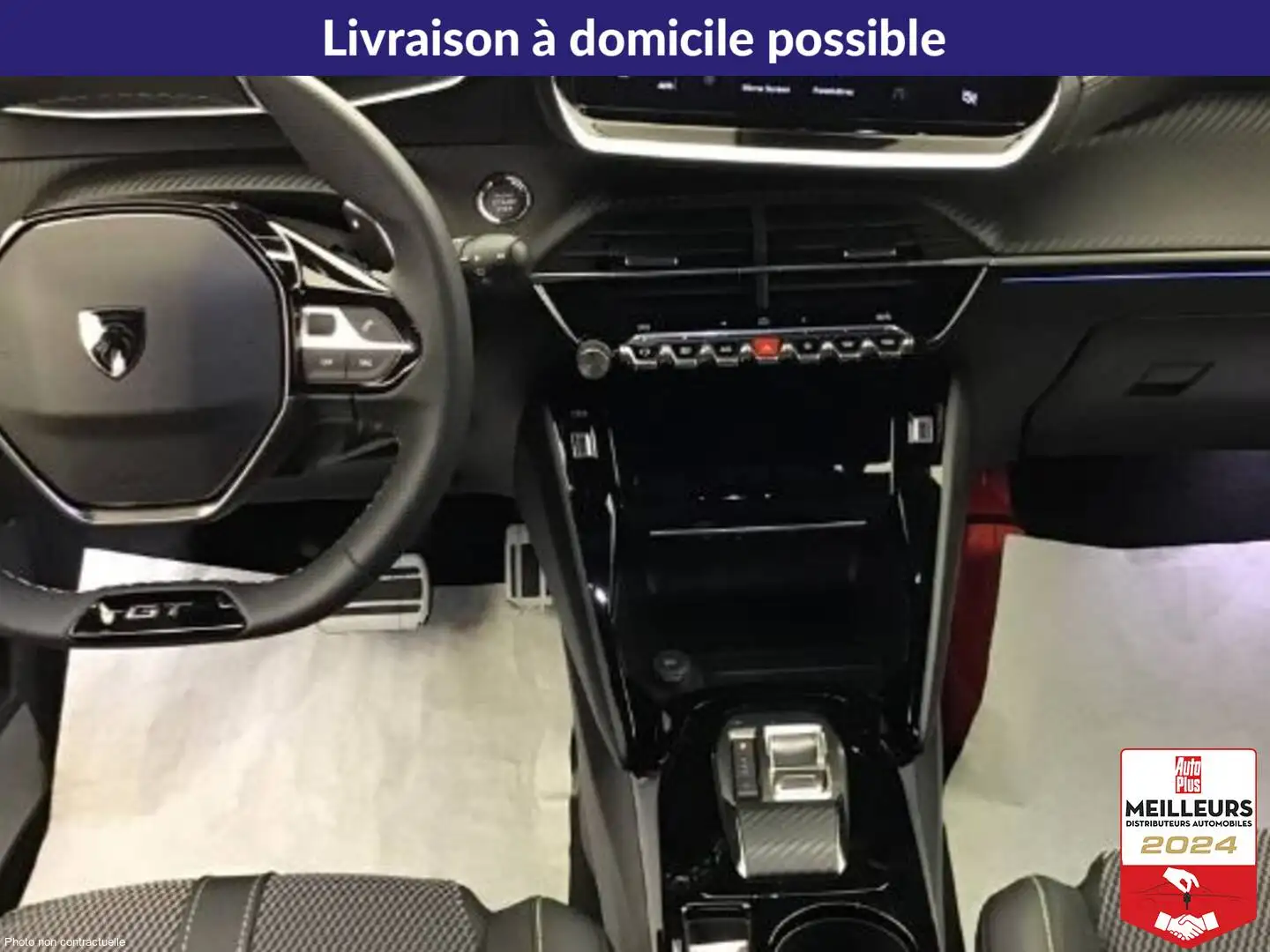 Peugeot 2008 Hybrid 145 e-DCS6 GT +GPS +Caméra360 Noir - 2