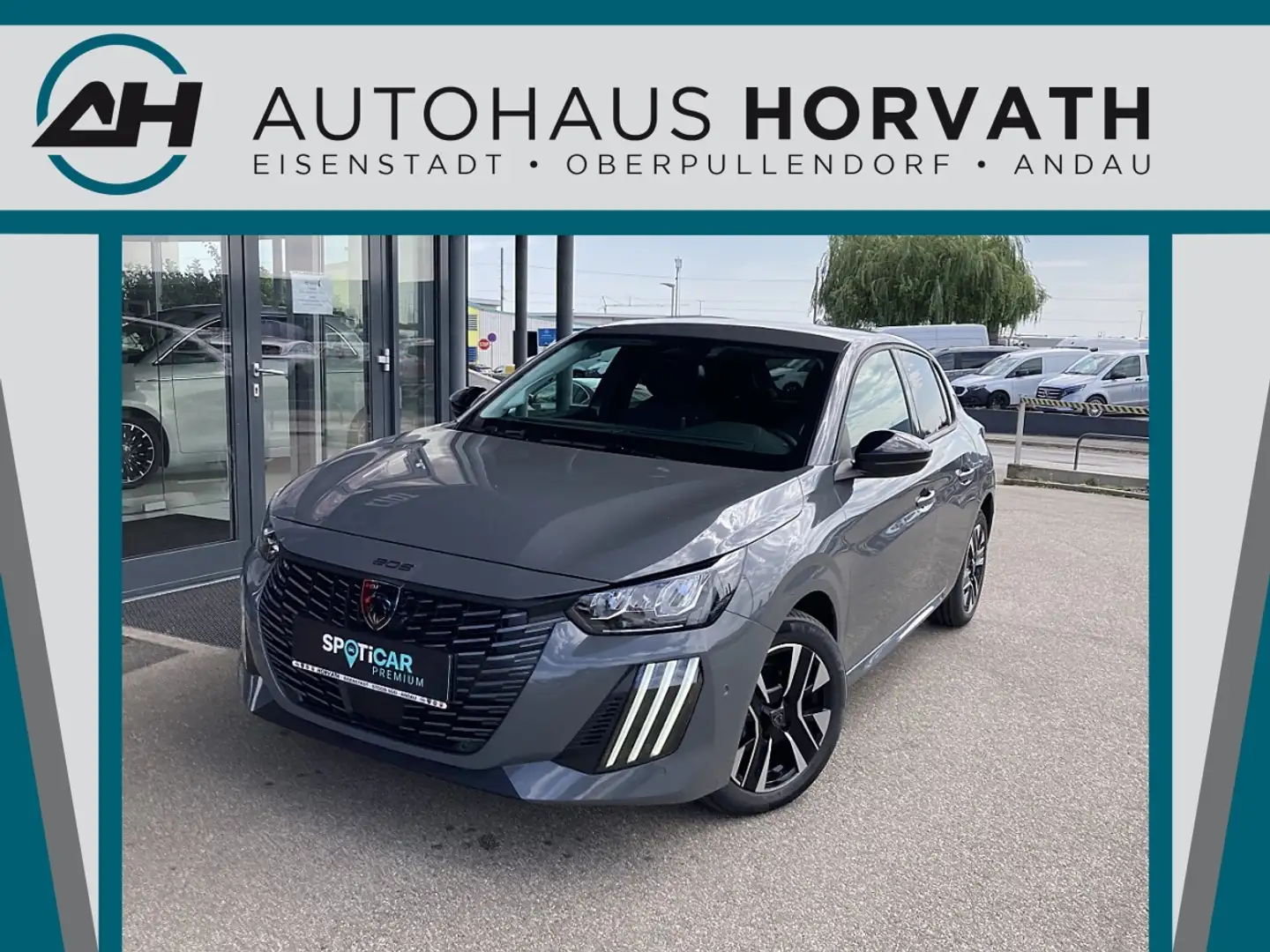 Peugeot 208 Hybrid 110 e-DCS6 Allure Grau - 1