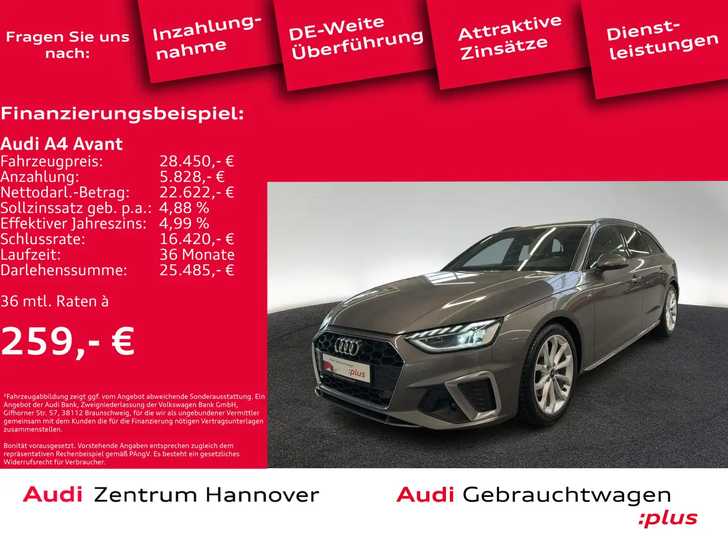 Audi A4 35 TFSI S line Kamera virtual LED Navi Grau - 2