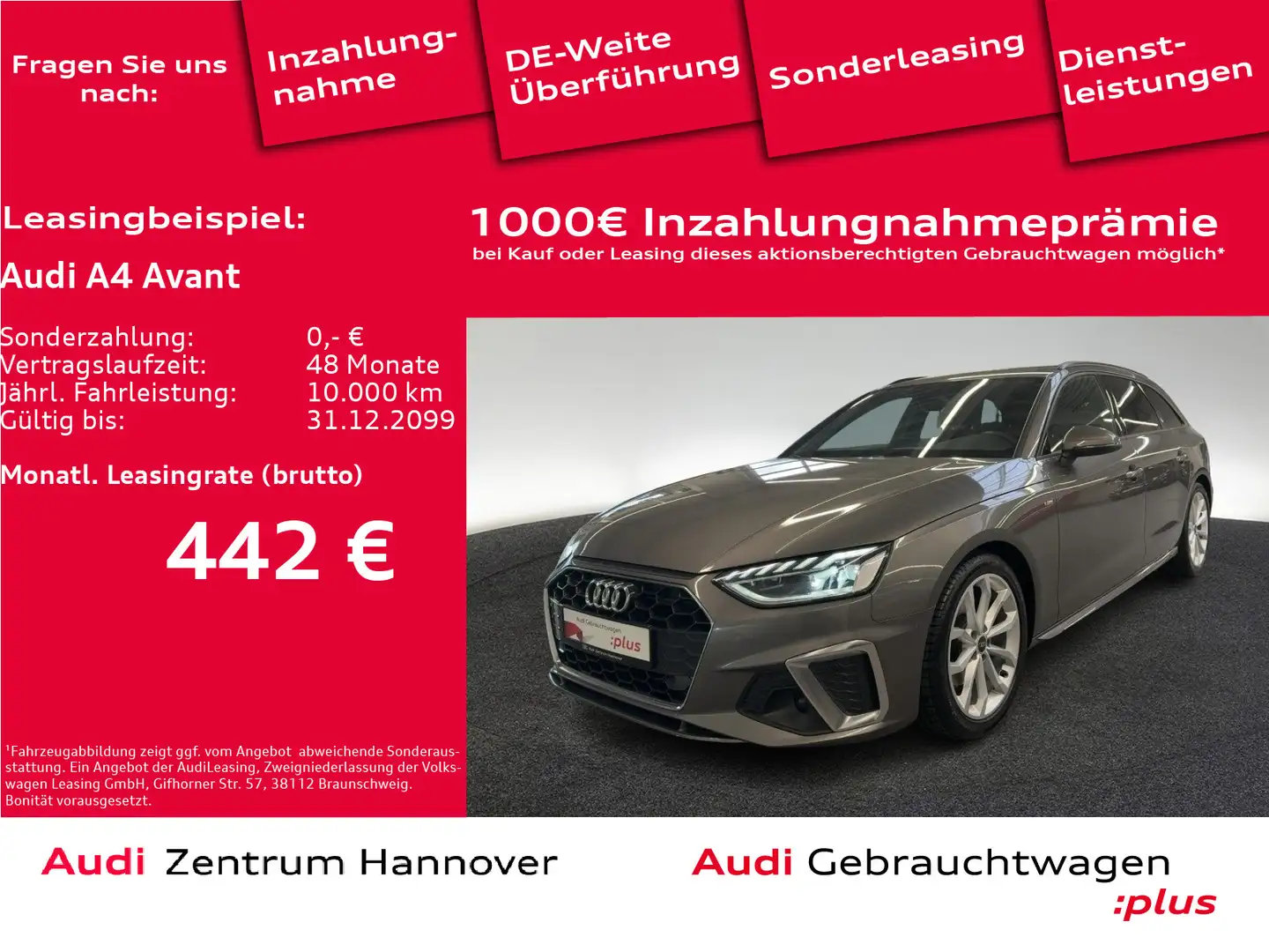 Audi A4 35 TFSI S line Kamera virtual LED Navi Grau - 1