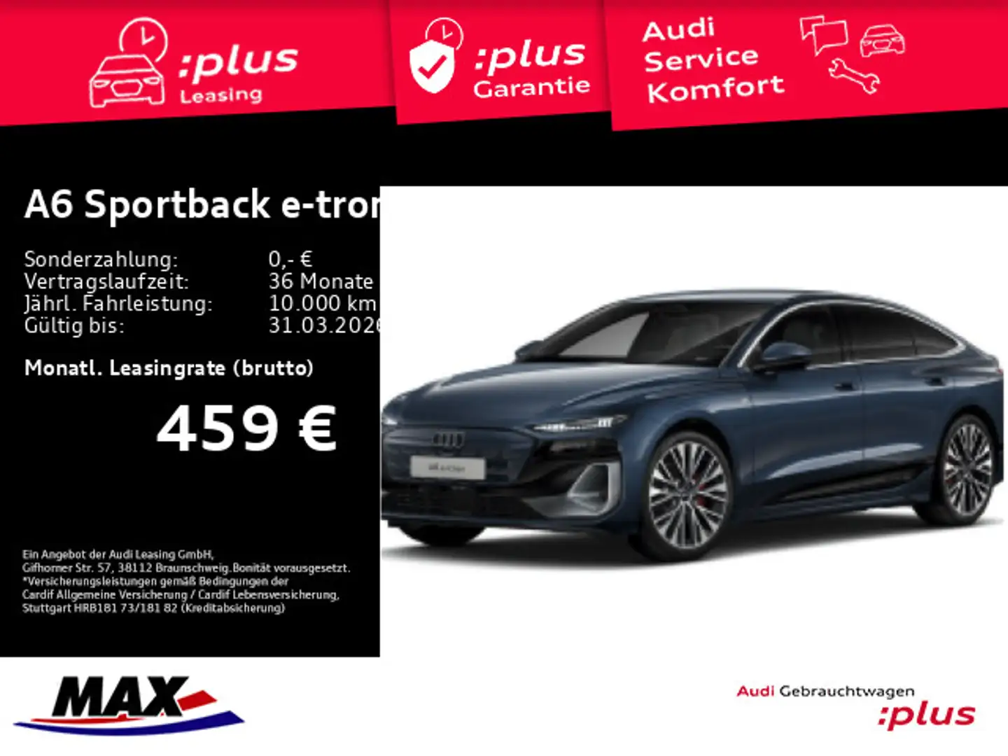 Audi A6 e-tron S-LINE MATRIX LED+AHK+KAM+AC Blau - 1