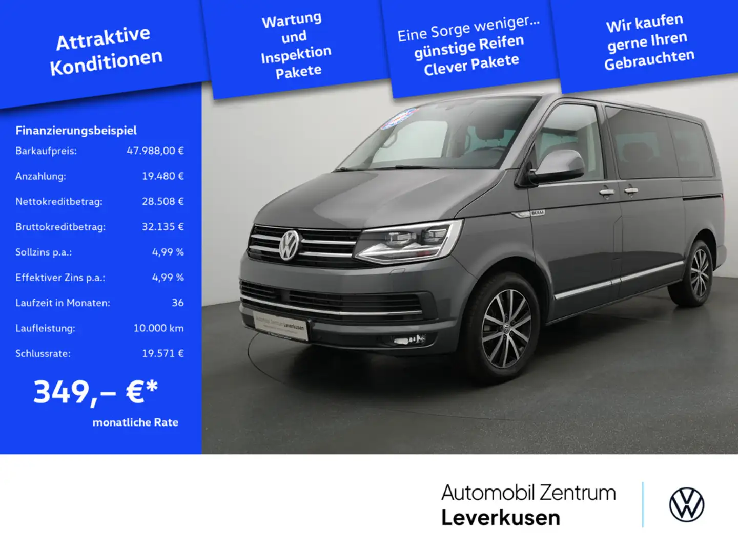 Volkswagen T6 Multivan Highline 2xSCHIEBETÜR LEDER ACC DCC Schwarz - 1