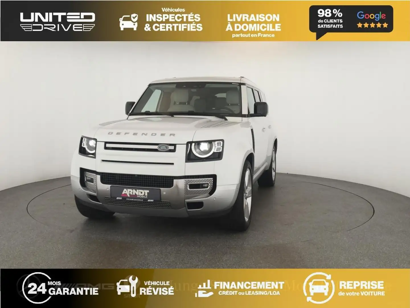 Land Rover Defender Defender 130 3.0 D300 MHEV - BVA  II 130 STATION WAGON First Edition Blanco - 1