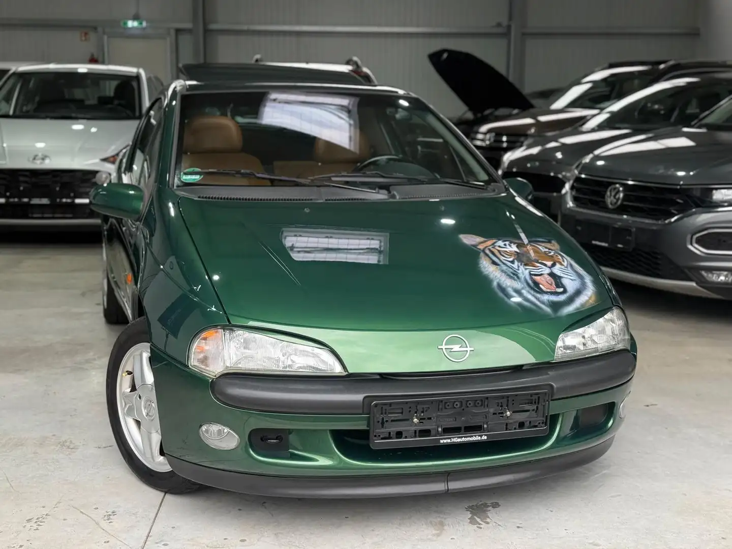 Opel Tigra Leder SHZ Schiebedach 1Hand Or - 1