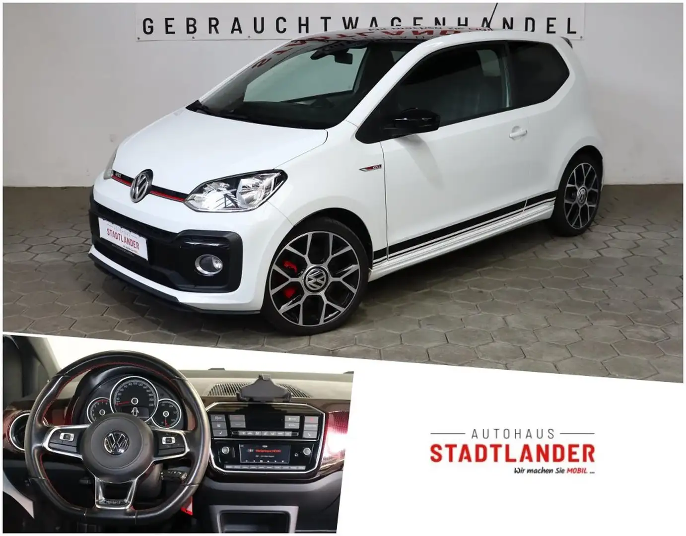 Volkswagen up! GTI BEATS*M+M*KLIMAAUT.*SHZ Blanc - 1