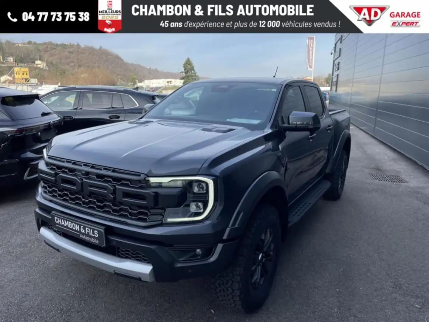 Ford Ranger DOUBLE CABINE DCA 2.0 ECOBLUE 210 CH S&S BVA10 RAP Noir - 1