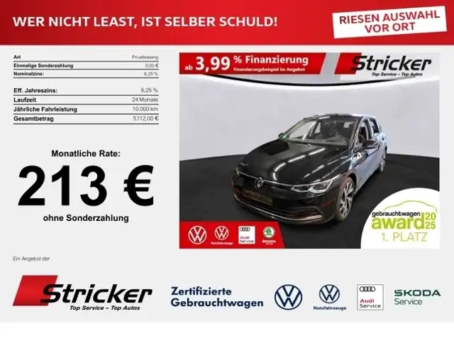 Volkswagen Golf Move 2.0TDI DSG 213, ohne Anzahlung LED Matrix H&
