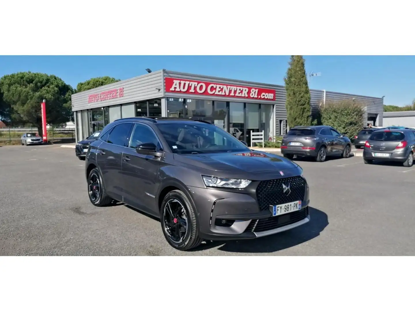 DS Automobiles DS 7 Crossback 1.2 Puretech 130 EAT8 Performance Line +TOIT OUVRANT Gris - 1