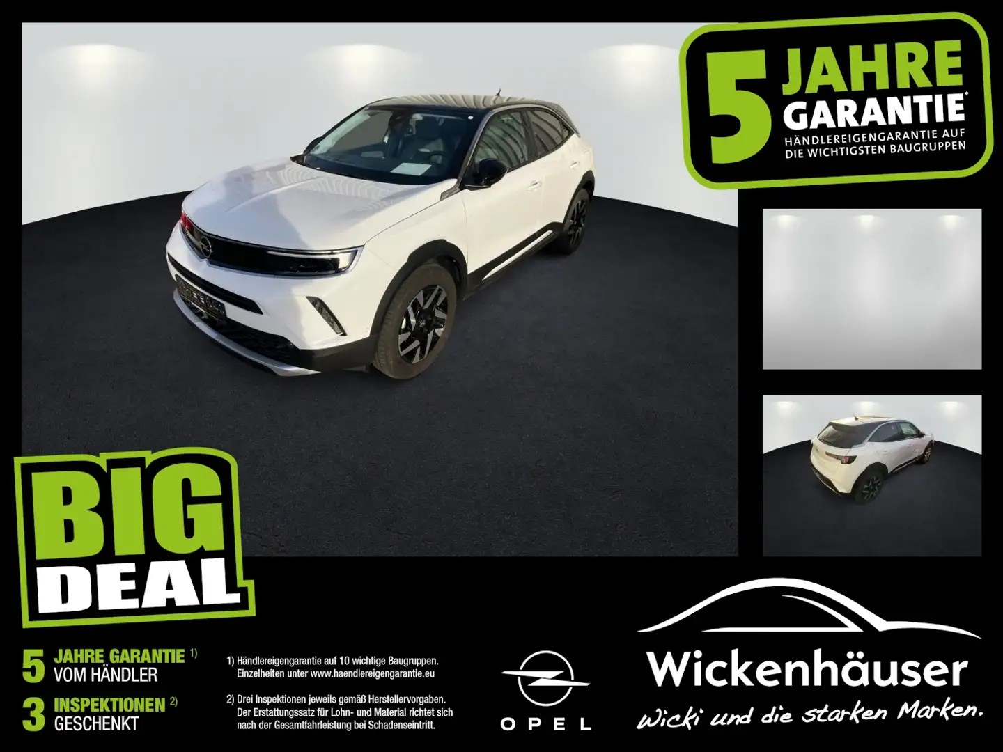 Opel Mokka 1.2 Turbo Elegance Kam+WinterPak+TotWinkel Weiß - 1