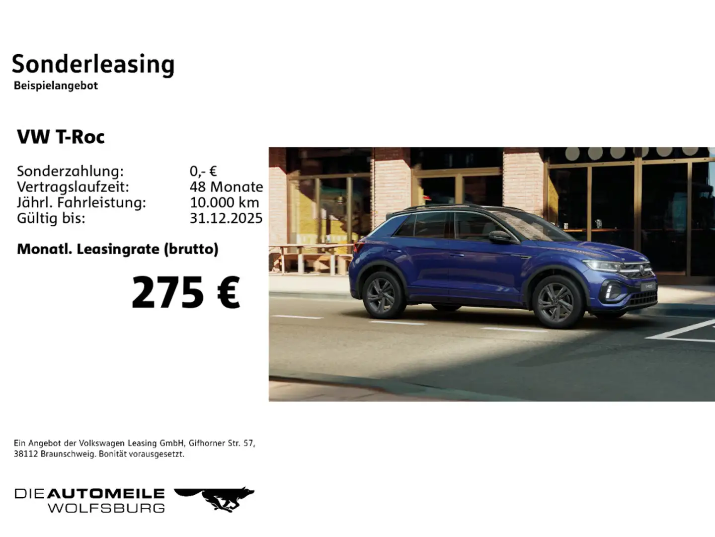 Volkswagen T-Roc 1.0 TSI R-Line Stand/Matrix/ACC/TravelAssi Blau - 2