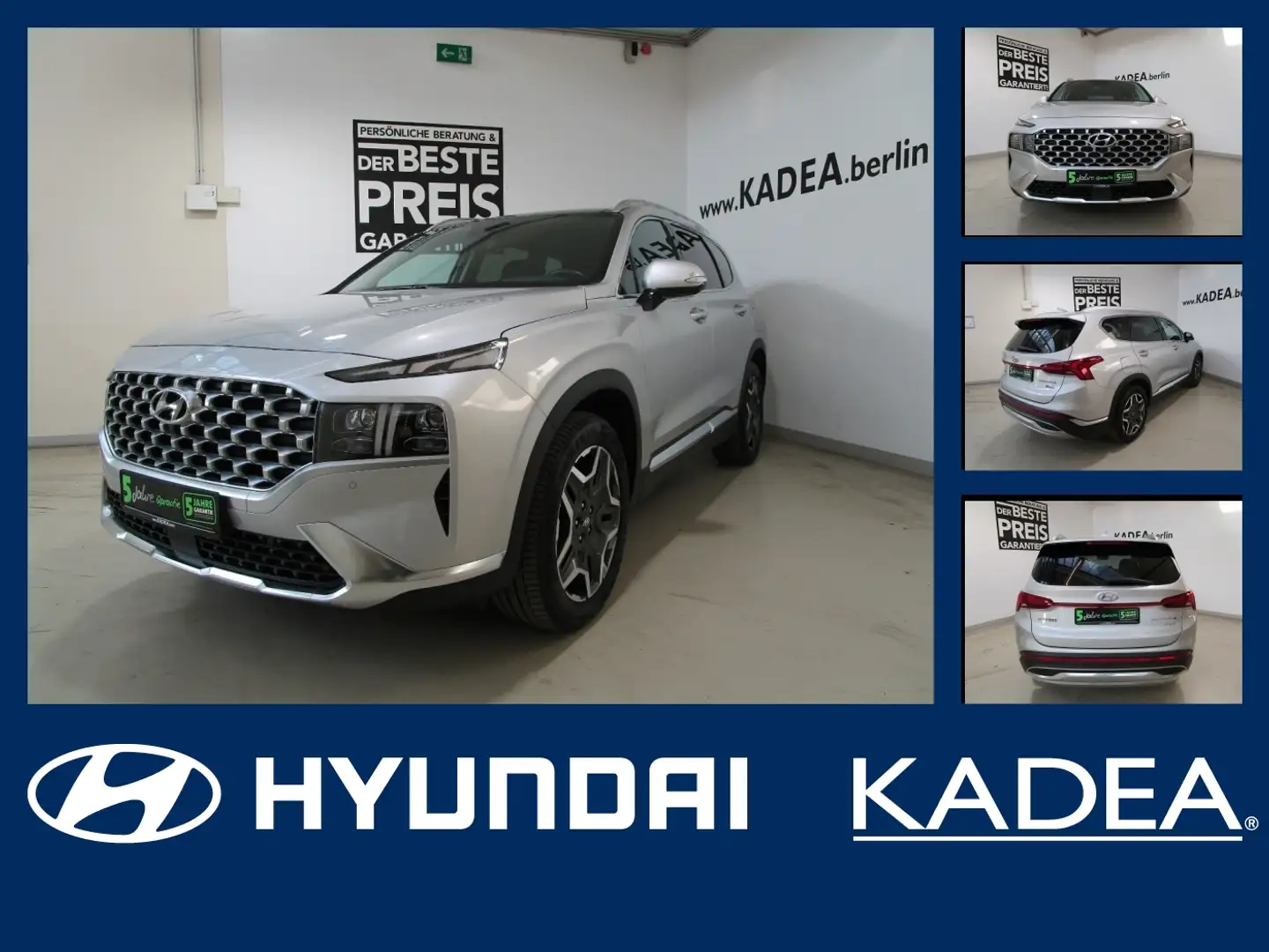 Hyundai SANTA FE 1.6 Kamera,Pano,Sitzheizung+belüftung Silber - 1