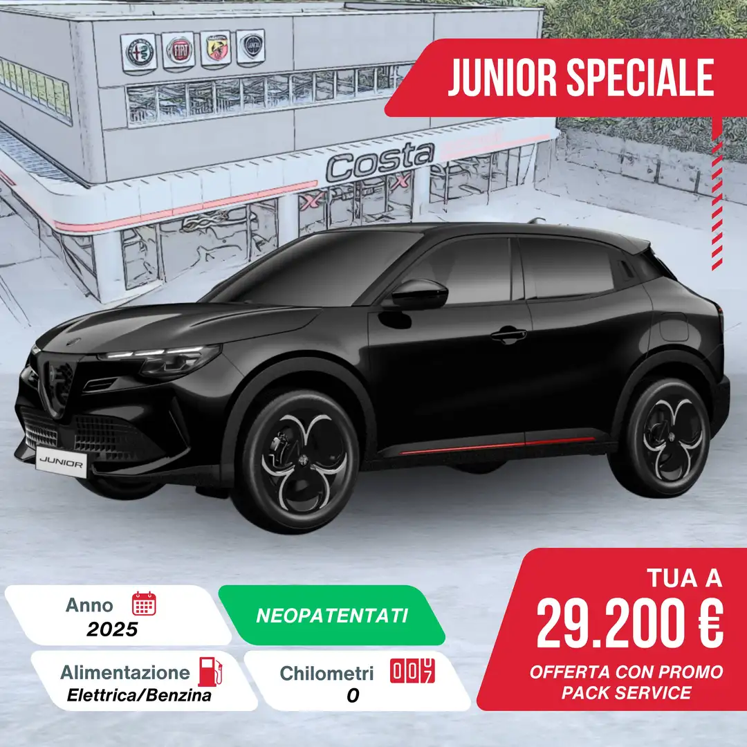 Alfa Romeo Junior 1.2 136 CV Hybrid eDCT6 Speciale Nero - 1