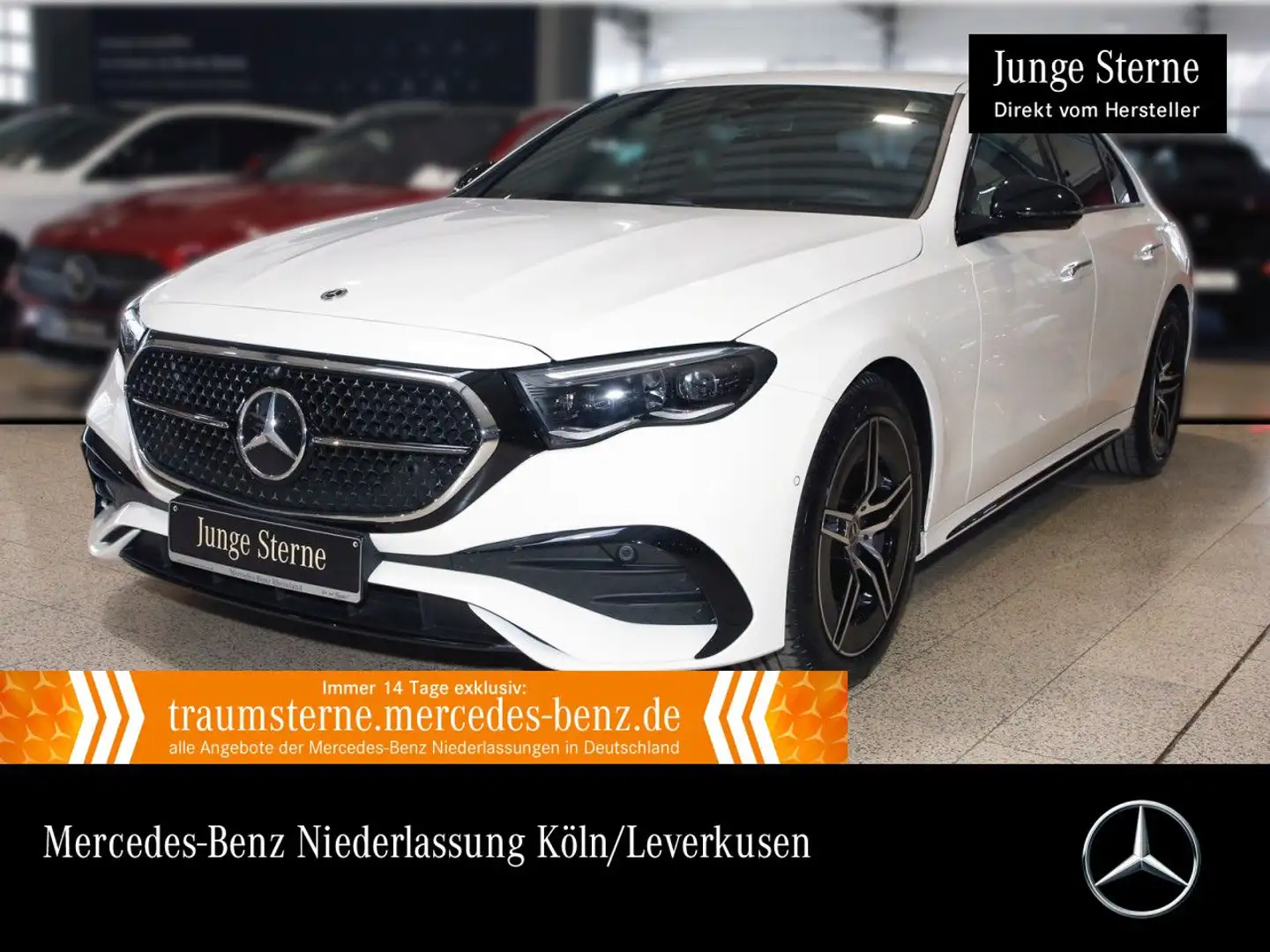 Mercedes-Benz E 200 AMG 360° Distr. Night Spurhalt-Ass Totwinkel Blanc - 1