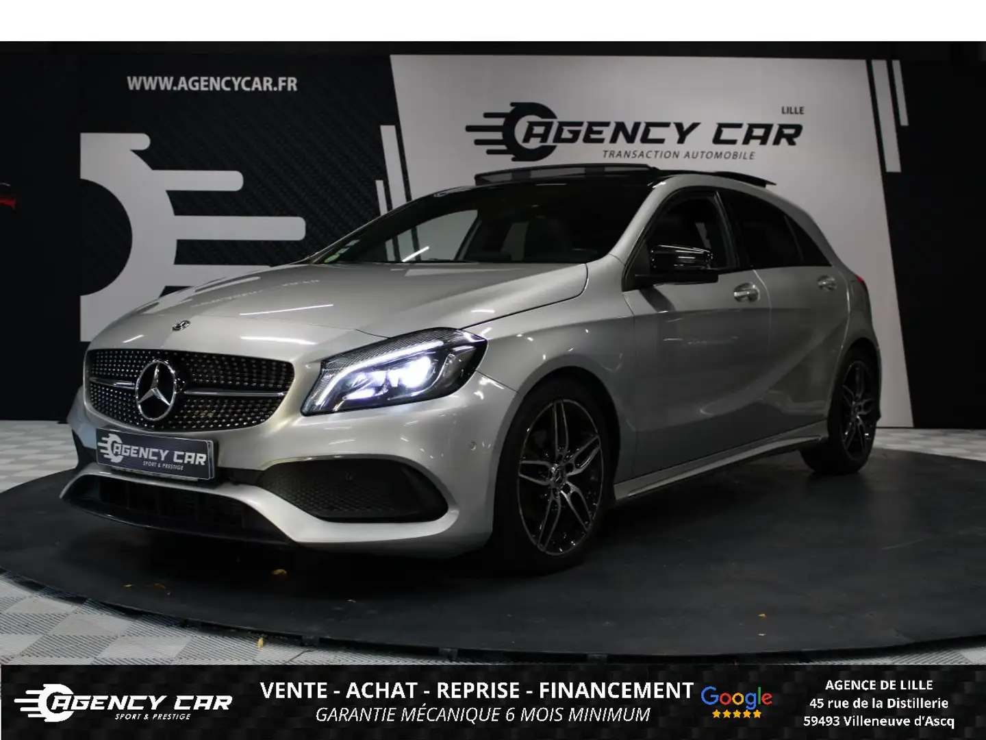 Mercedes-Benz A 200 A 200 d  BV 7G-DCT  BERLINE  Fascination PHASE 2 toit ouvrant Grigio - 1