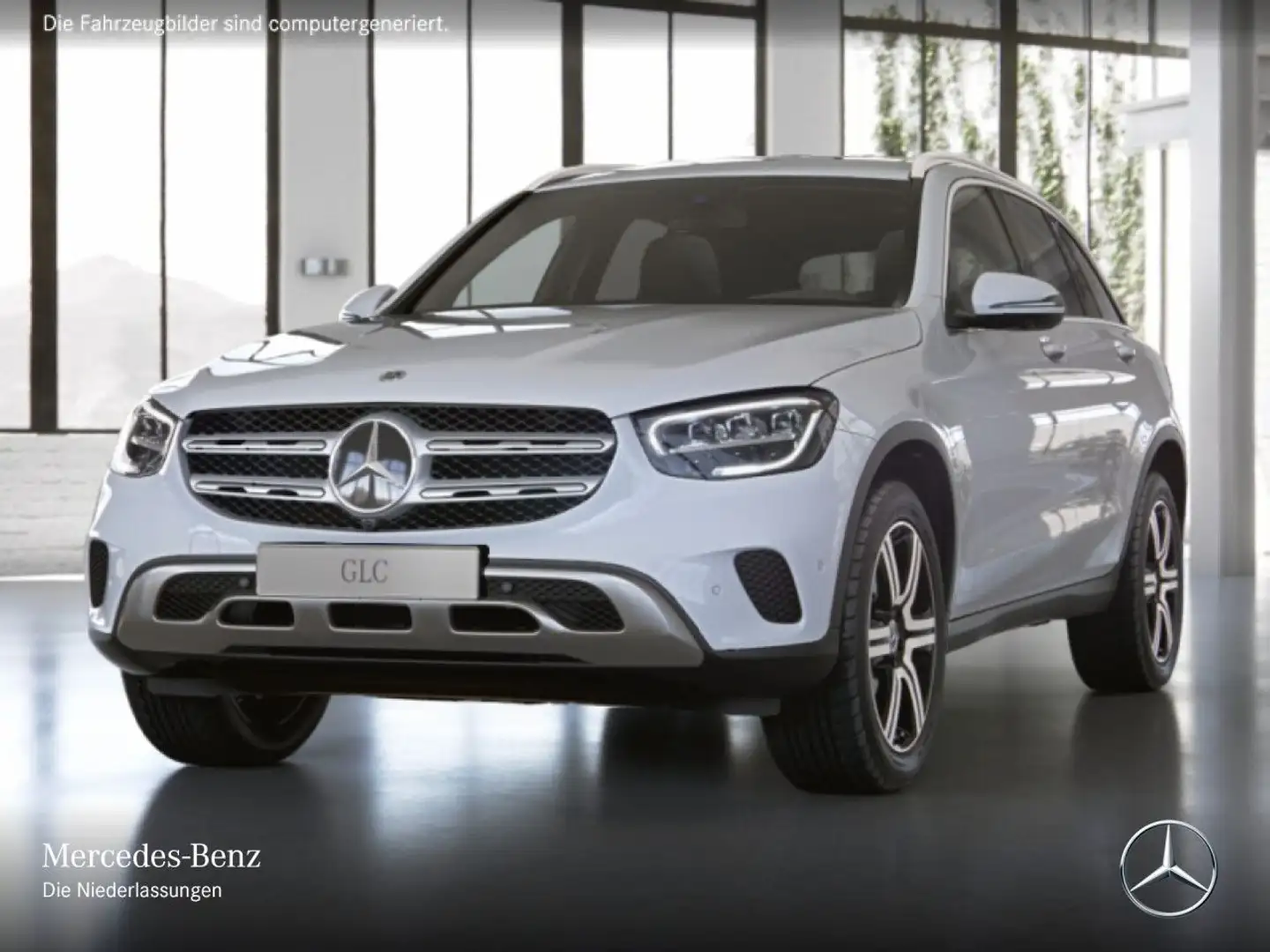 Mercedes-Benz GLC 300 de 4M 360+AHK+LED+SPUR+TOTW+KEYLESS+9G Weiß - 2