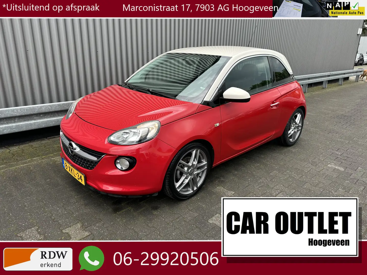 Opel Adam 1.2 Jam 128Dkm, Clima, CC, LM, nw. APK – Inruil Mo Rouge - 1