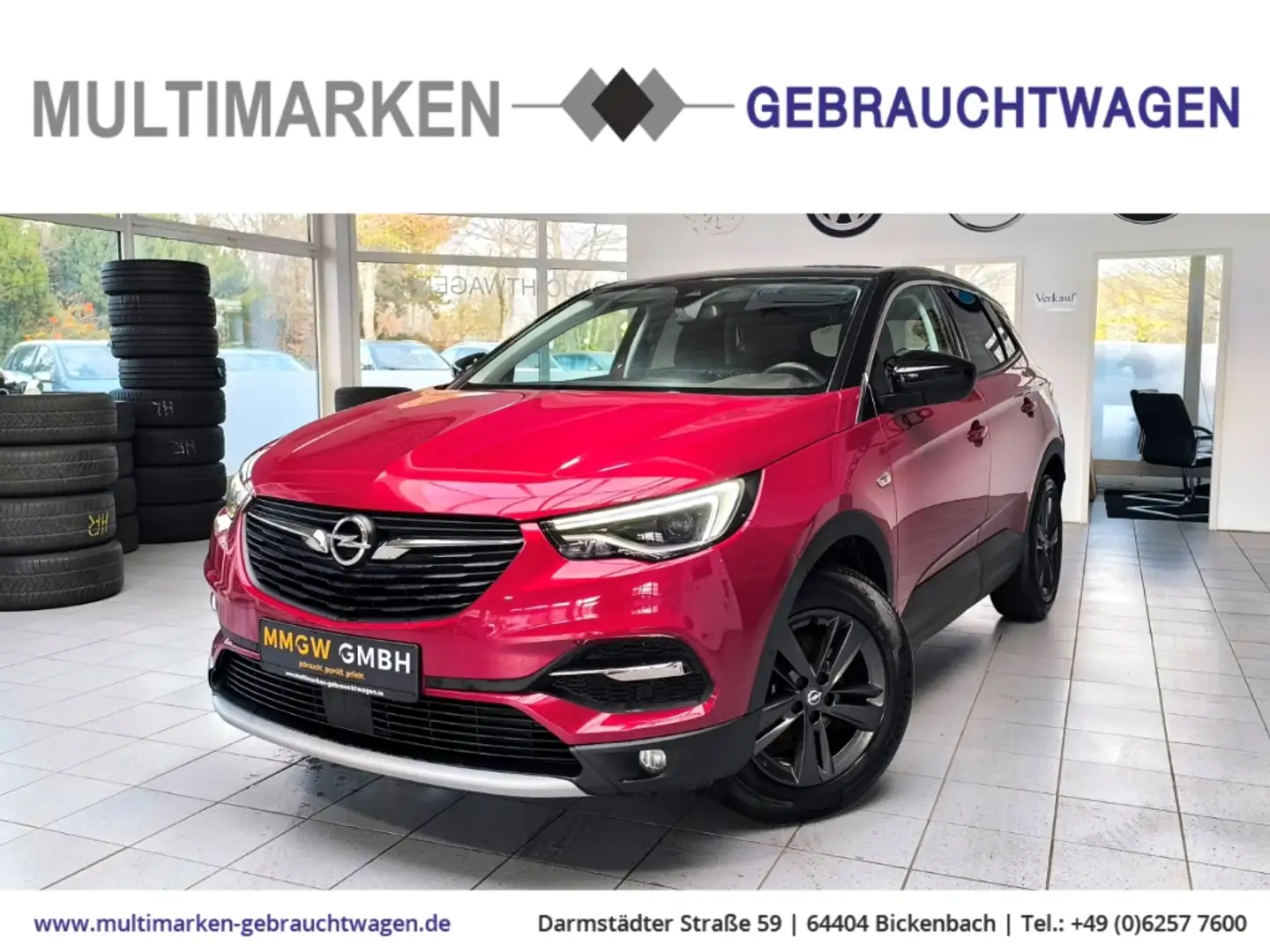 Opel Grandland Opel 2020 Navi/LED/Kurvenlicht/CarPlay/Klima Rot - 1