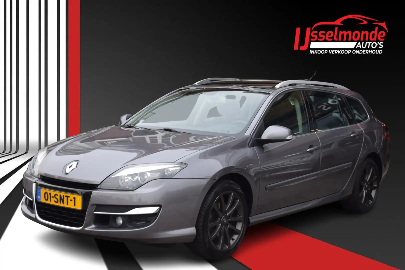 Renault Laguna Estate 2.0 Dynamique Pano PDC Navi Trekhaak Grau - 1