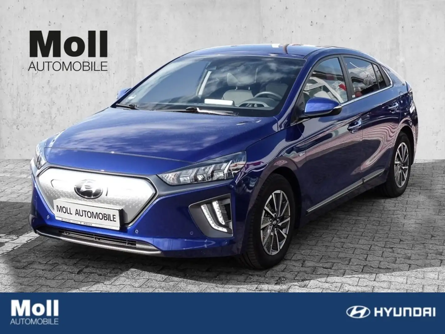 Hyundai IONIQ Premium Elektro Navi Leder Soundsystem Klimasitze Blau - 1