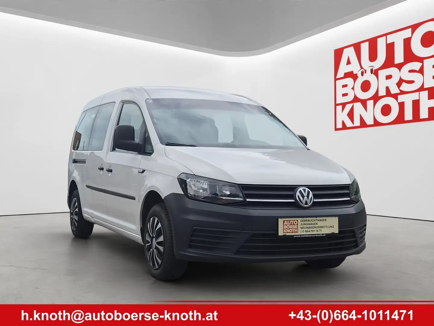 Volkswagen Caddy Maxi Kombi Doppelcab .AHV, Navi , Kamera Weiß - 2
