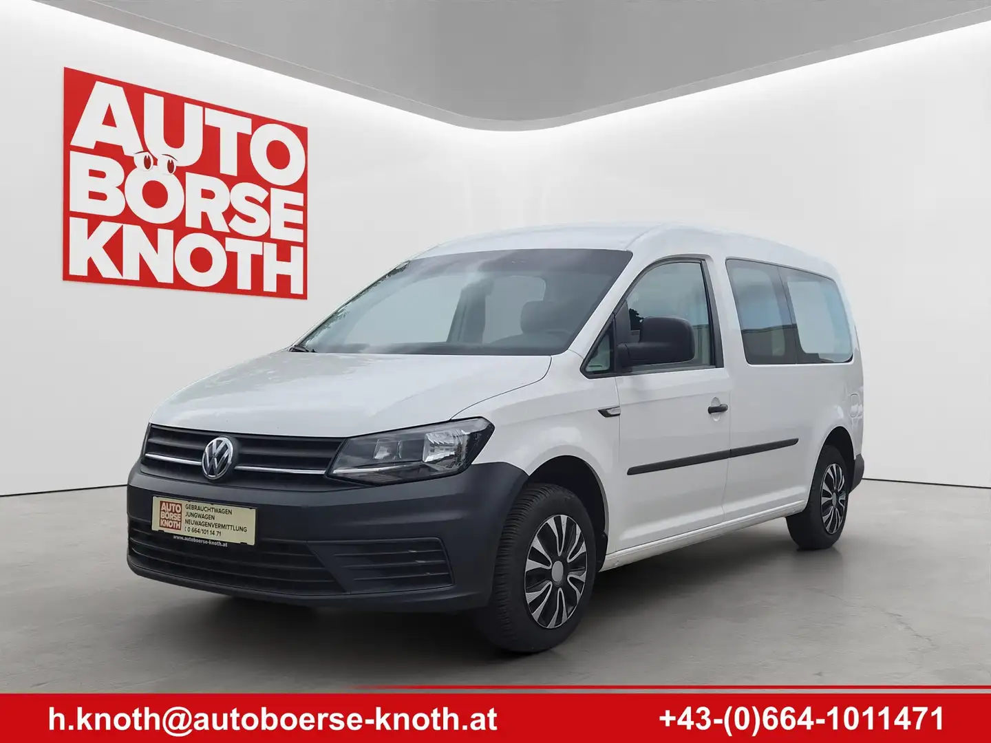 Volkswagen Caddy Maxi Kombi Doppelcab .AHV, Navi , Kamera Weiß - 1