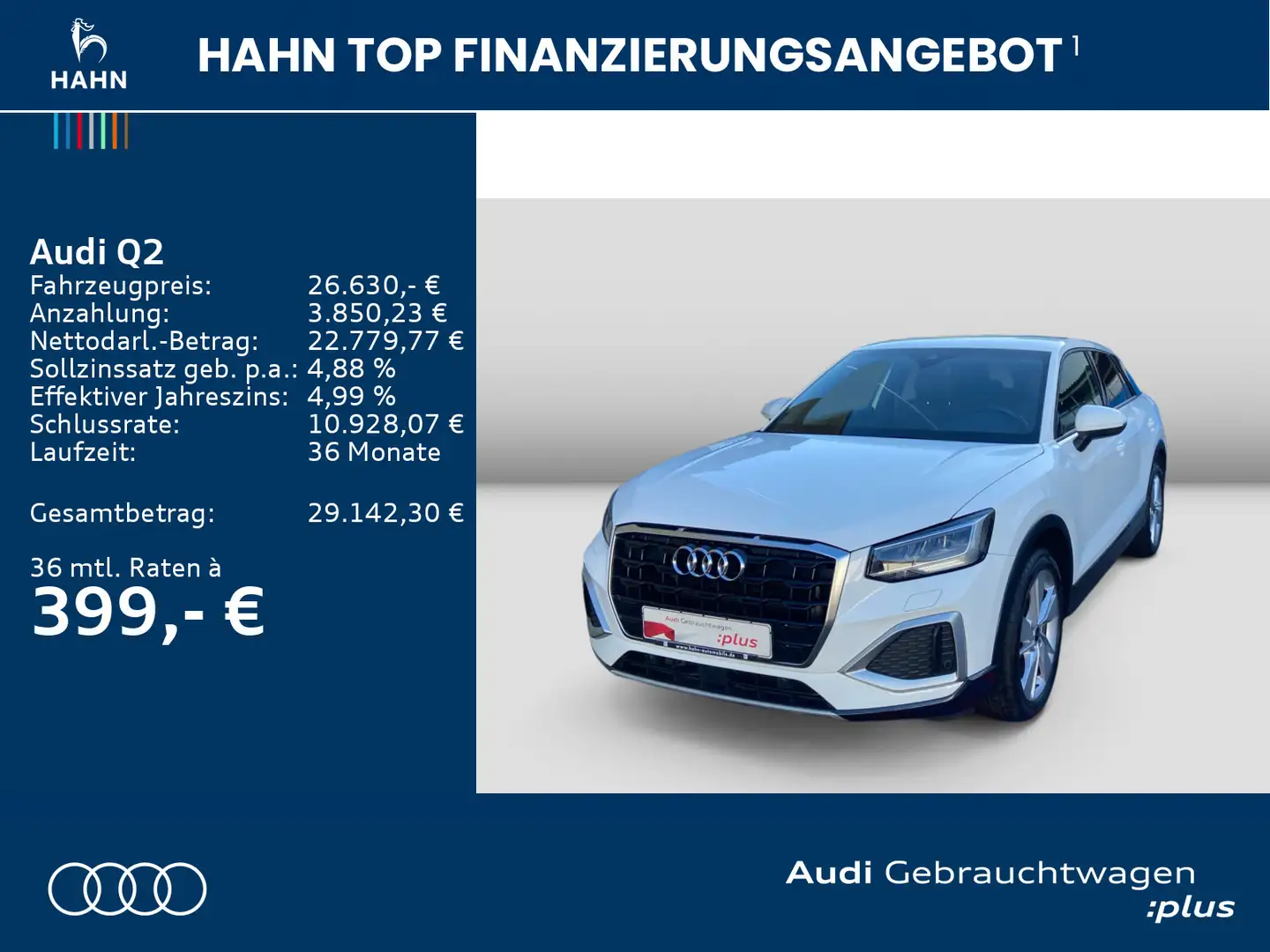Audi Q2 advanced 35TFSI S-trc Virtual Navi LED Cam Weiß - 2