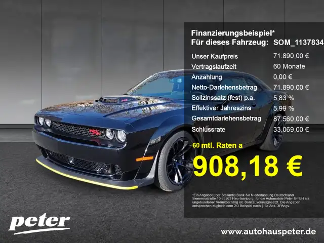 Dodge Challenger Challenger R/T ScatPack Shaker Widebody 6.4 Hemi