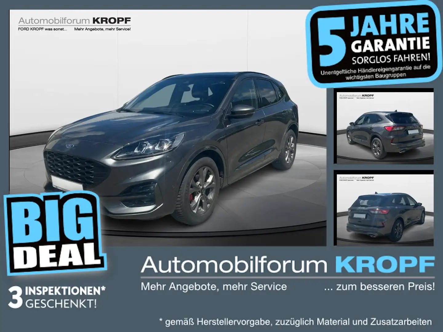 Ford Kuga ST-Line X PANO LED 4J.Werksgarantie Grau - 1