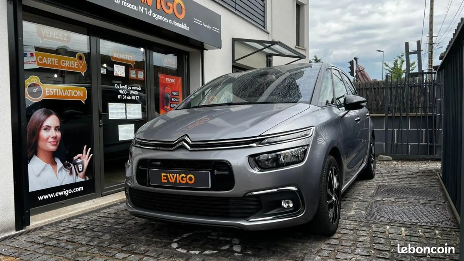 Citroen C4 Picasso Citroën 1.2 PURETECH 130 SHINE EAT BVA START-STOP Grijs - 1