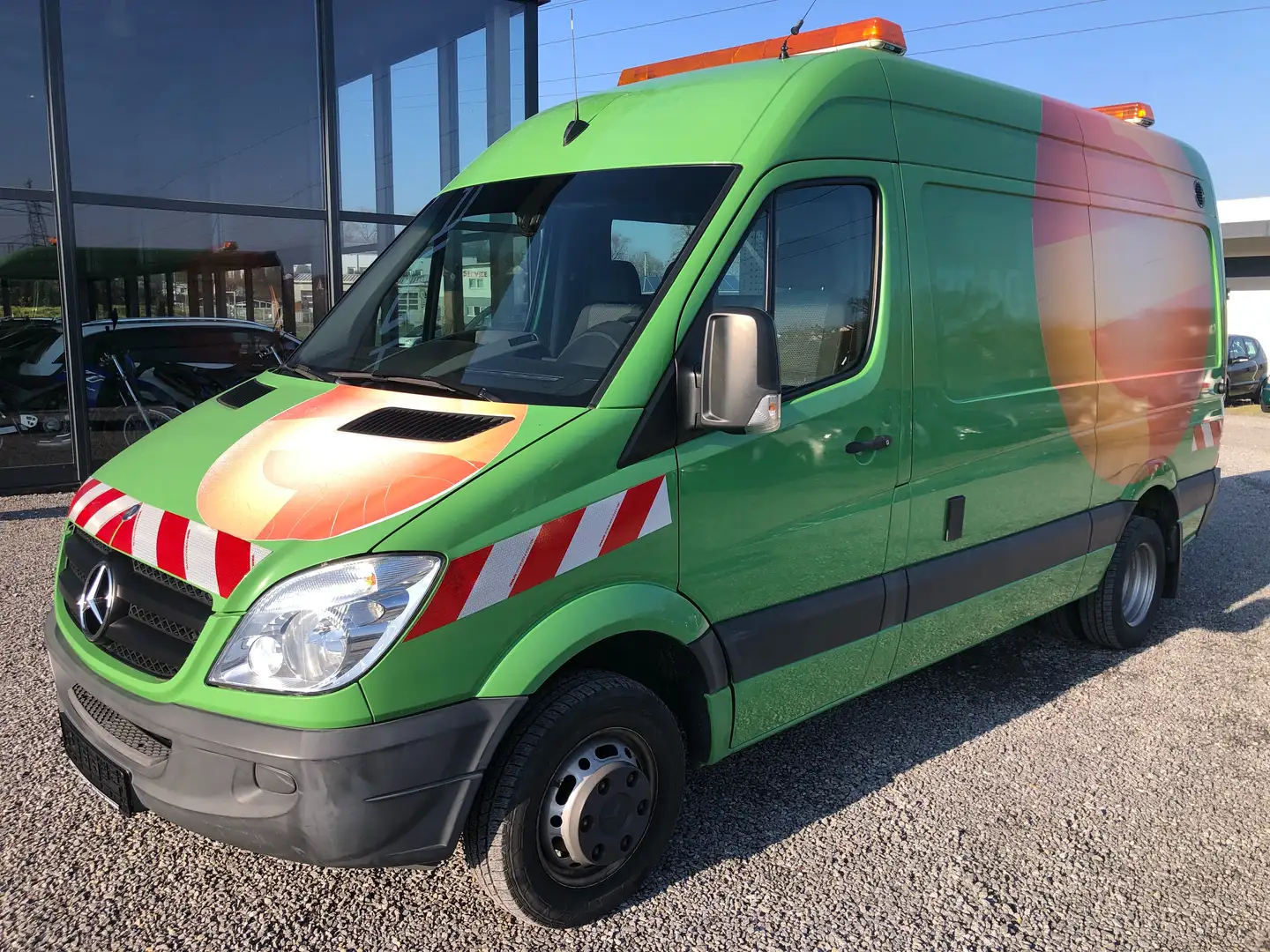 Mercedes-Benz Sprinter 513 CDI Automatik*AHK*Regalausbau*Zusatzheiz*1.Hd* Grün - 1