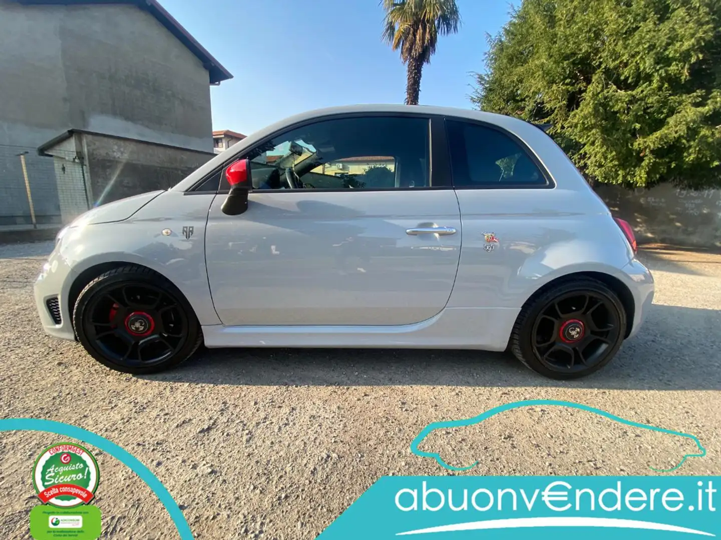 Abarth 595 1.4 Turbo T-Jet 165 CV Pista Cabriolet COME NUOVA Šedá - 2