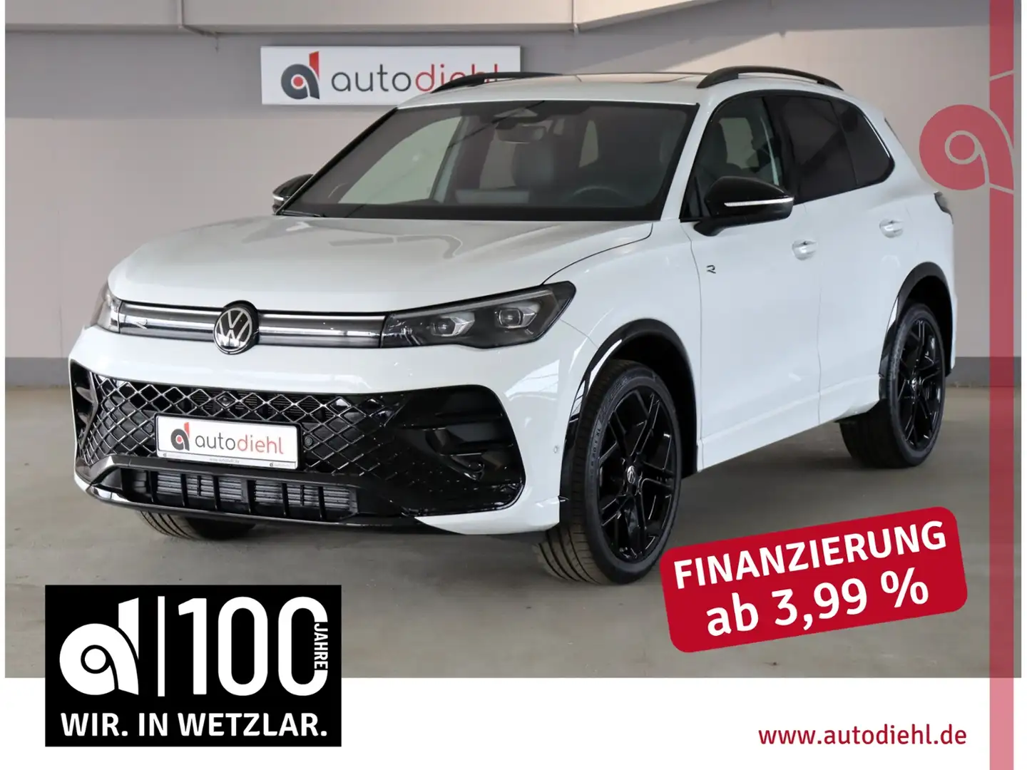 Volkswagen Tiguan 2.0 TDI DSG 4Motion R-Line*AHK*PANO Wit - 1