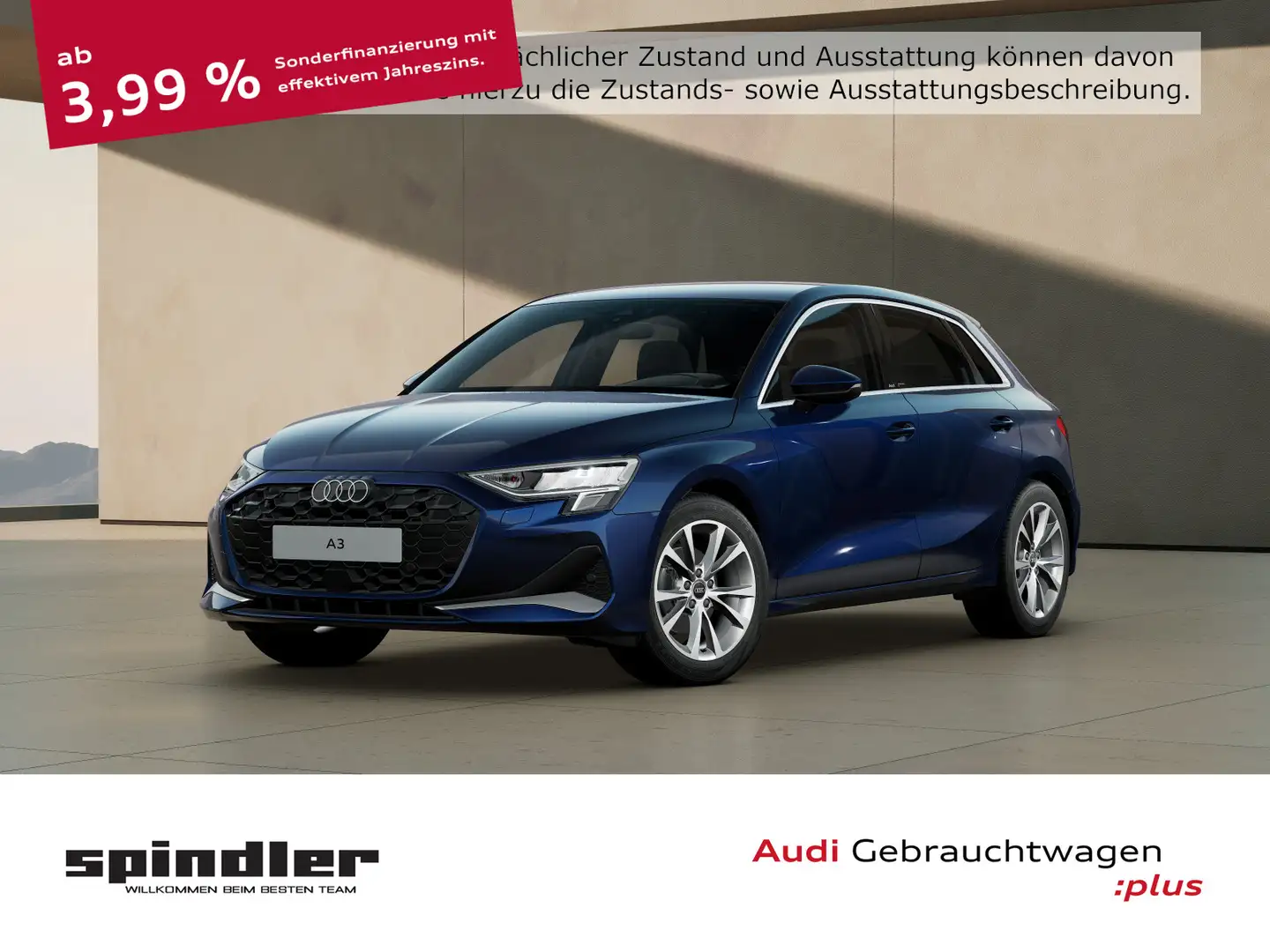 Audi A3 advanced 35TDI S-tronic / Navi, RFK Blau - 1