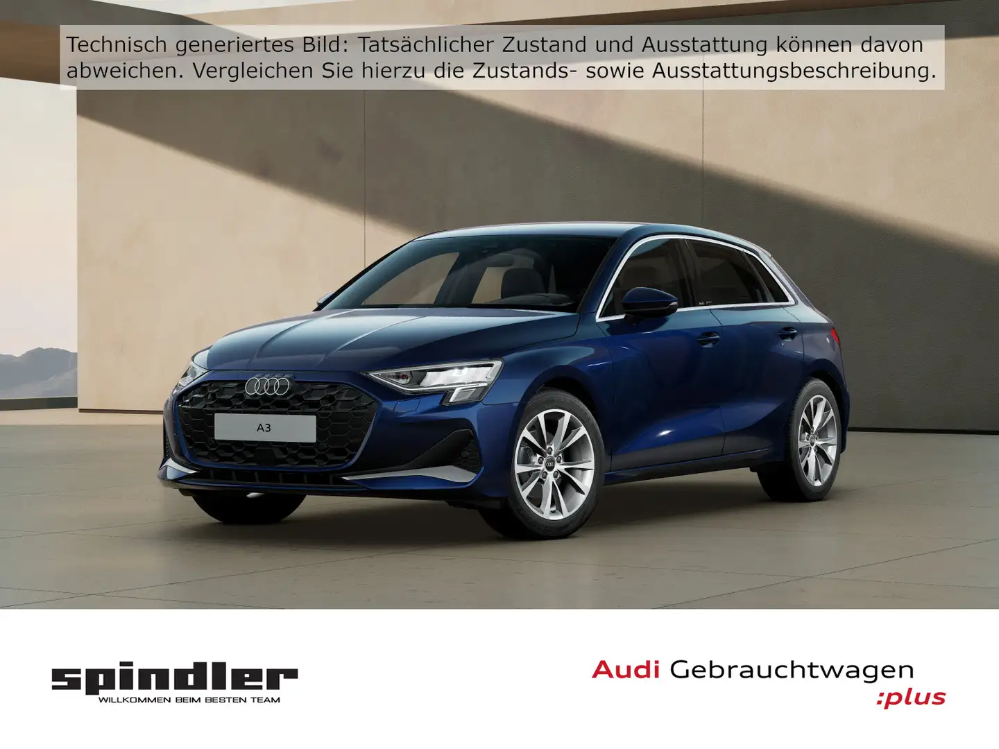 Audi A3 advanced 35TDI S-tronic / Navi, RFK Blau - 1