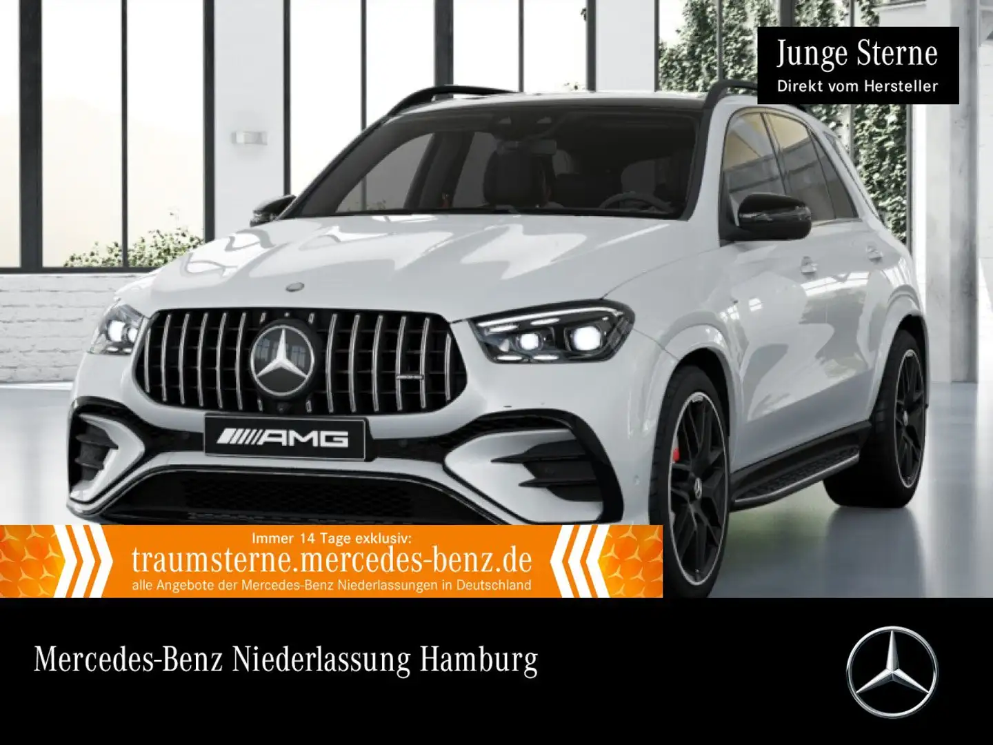 Mercedes-Benz GLE 53 AMG GLE 53 4M NIGHT+PANO+360+AHK+MULTIBEAM+STHZG+22" Weiß - 1