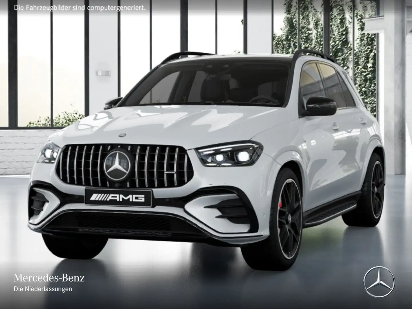Mercedes-Benz GLE 53 AMG GLE 53 4M NIGHT+PANO+360+AHK+MULTIBEAM+STHZG+22" Weiß - 2