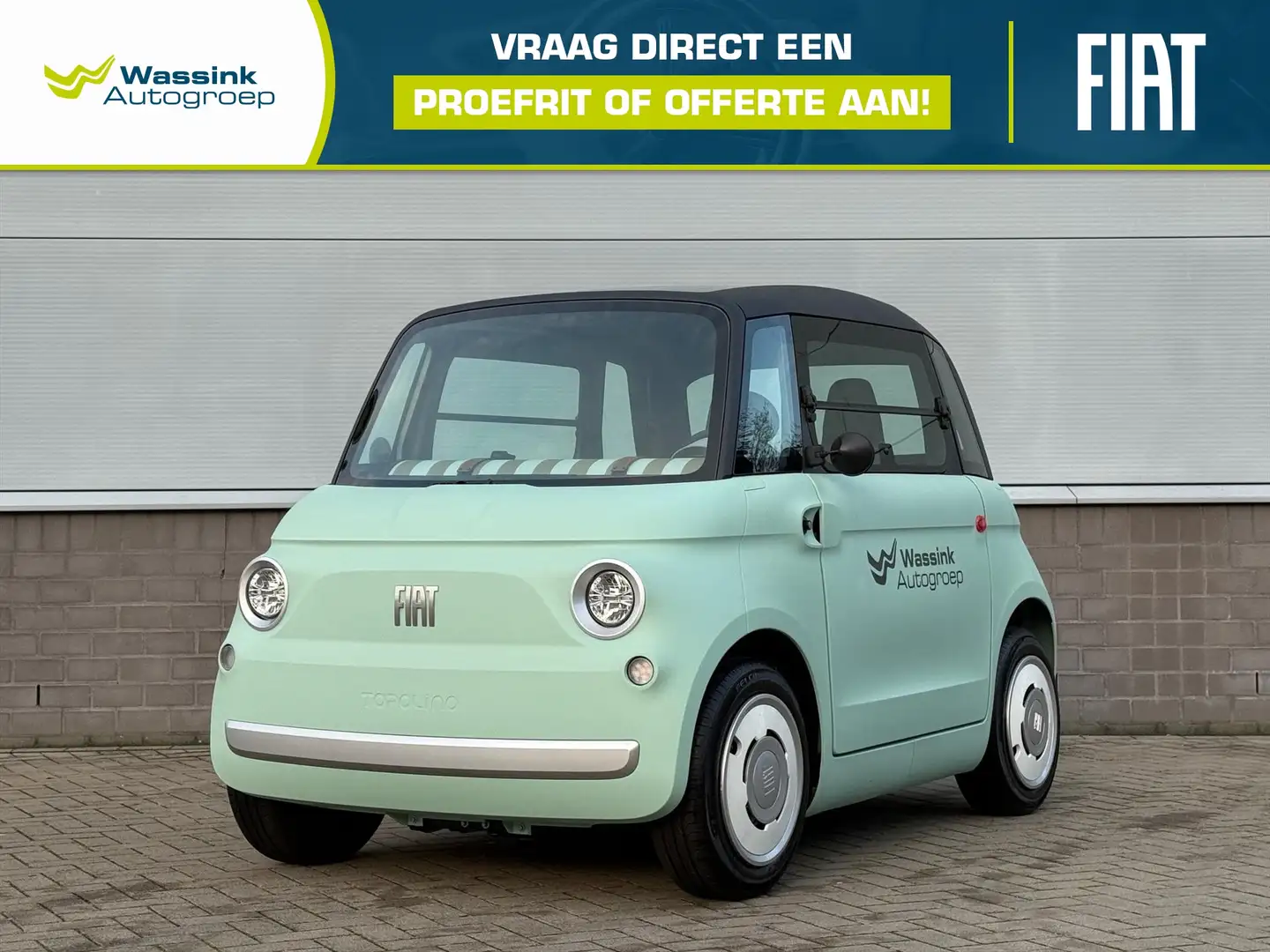 Fiat Topolino 5,5 kWh 8pk | 75KM Elektrisch bereik| 16+ ( Bromme Verde - 1