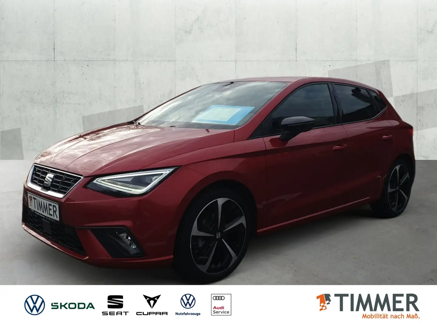 SEAT Ibiza 1.0 TSI FR-LINE *BEATS *LED *ACC *RKAM *NAVI *SHZ Rosso - 1