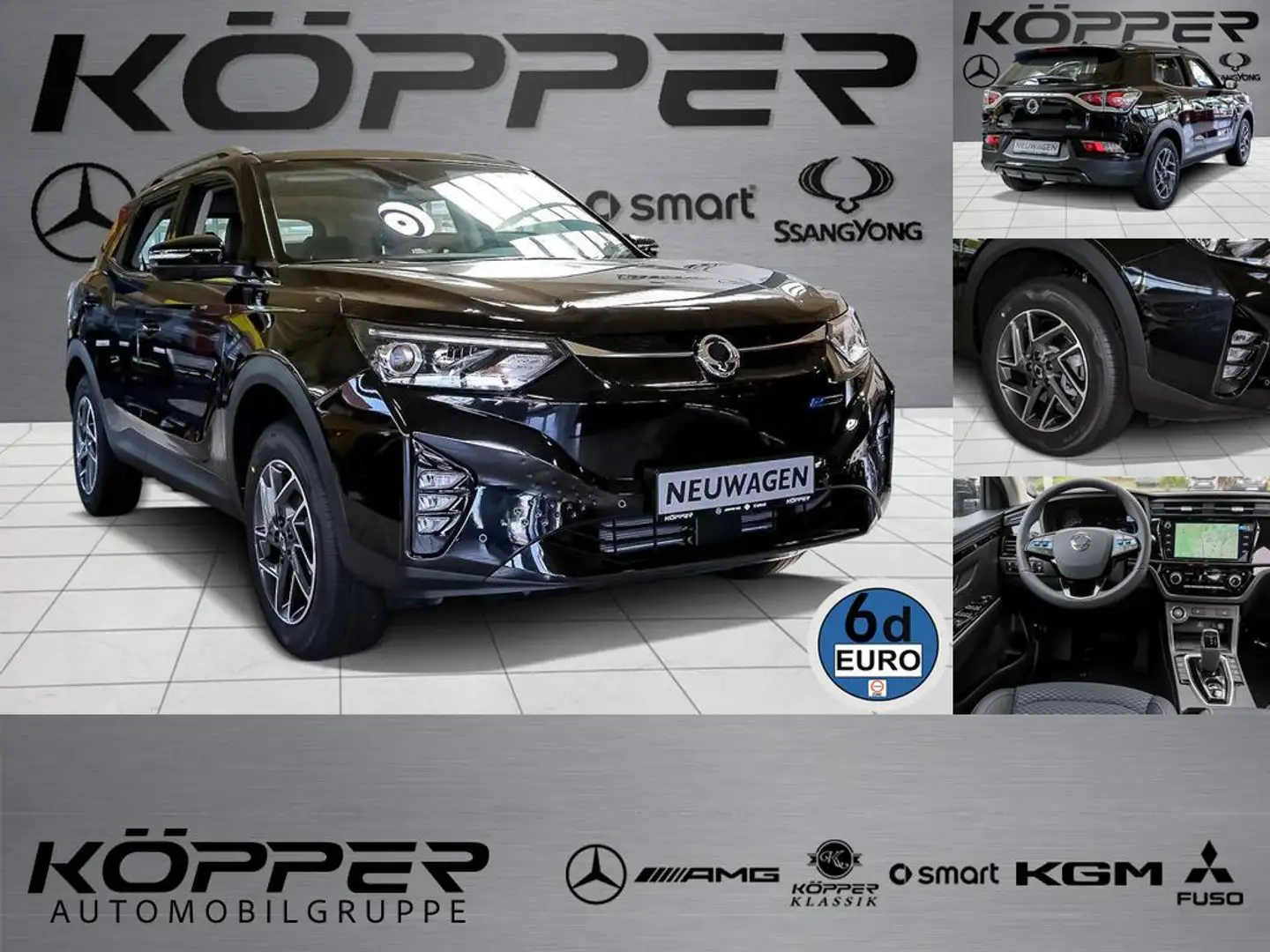 KGM Korando e-Motion Platinum 4x2 Navi Autom. Kamera Negru - 1