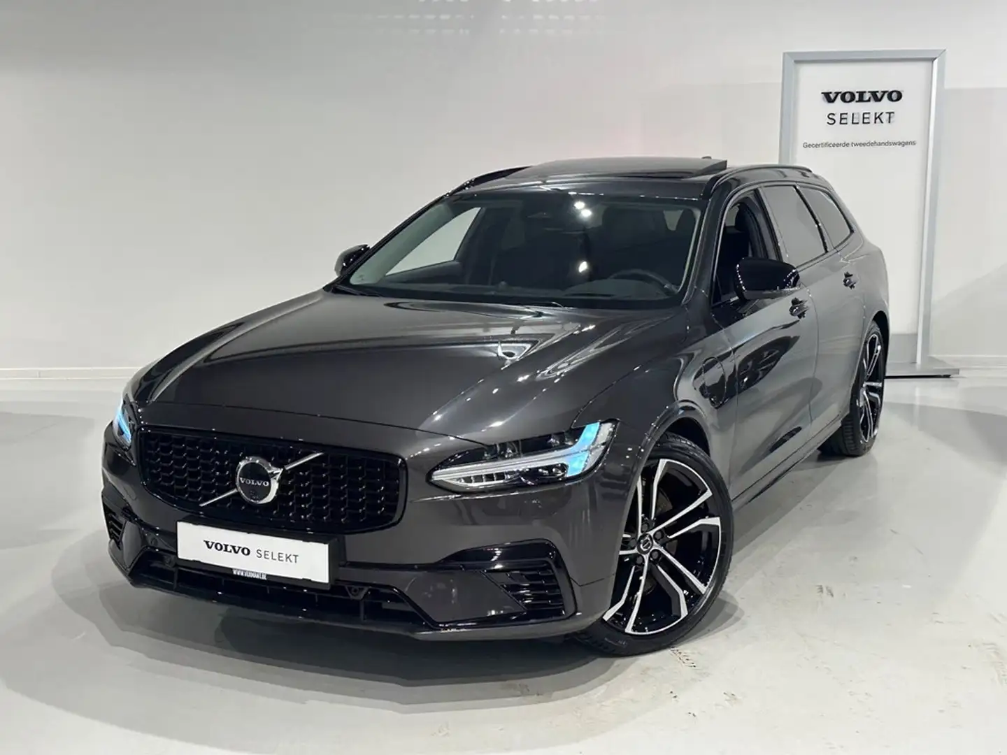 Volvo V90 T8 Recharge Ultra Dark + LUCHTVERING/TREKHAAK Gris - 1